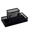 SUPORT BIROU 4 COMPARTIMENTE ECADA NEGRU,95004N