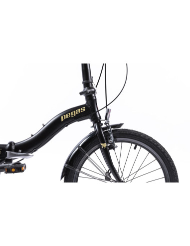 Bicicleta Pliabila Pegas Camping 3S Negru Mat (
