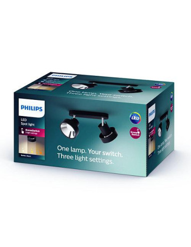 Spot LED Dublu Philips Bukko, 24V, 2x4.3W, 800 lm, intensitate