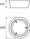 Plafoniera LED Philips Dawn CL258, 14W, 1100 lm, lumina calda