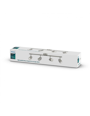 Spot Philips Essentials Meranti, 4xGU10, IP20, 10x69x15.5cm