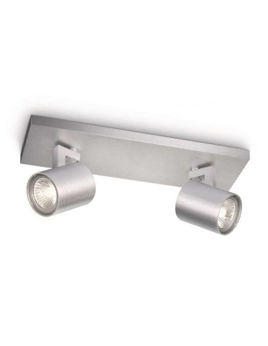 Spot Dublu Philips Runner, 2xGU10, 2x20W, IP20, 10.9x30.5x9cm