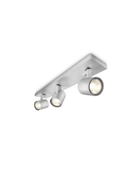 Spot Triplu Philips Runner, 3xGU10, 3x20W, IP20, 10.9x48x9cm