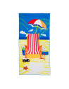 "Beach Towel 90x180 cm Sun. Material: 100 polyester, 220