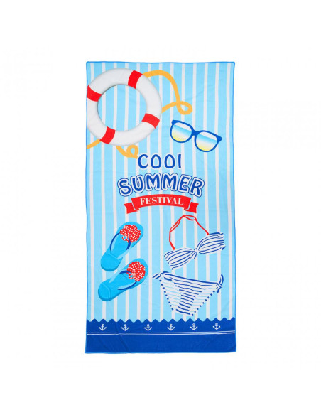 "Beach Towel 90x180 cm Summer. Material: 100 polyester, 220