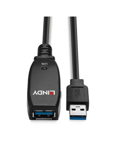 Cablu Lindy 15m USB 3.0 Active Extension Slim,,LY-43322