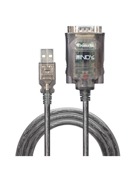 Adaptor Lindy LY-42686, USB to Serial Converter,,LY-42686