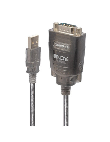 Adaptor Lindy LY-42686, USB to Serial Converter,,LY-42686