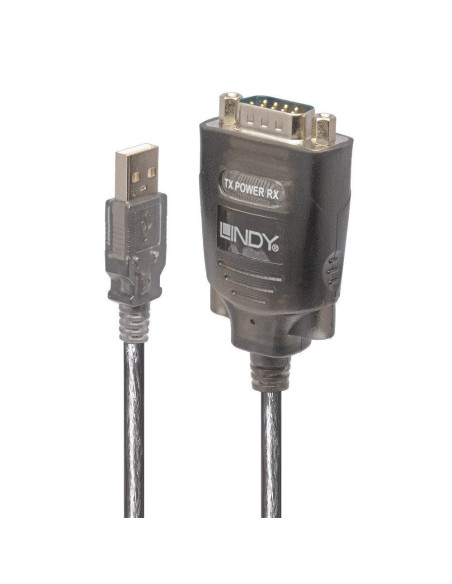 Adaptor Lindy LY-42686, USB to Serial Converter,,LY-42686