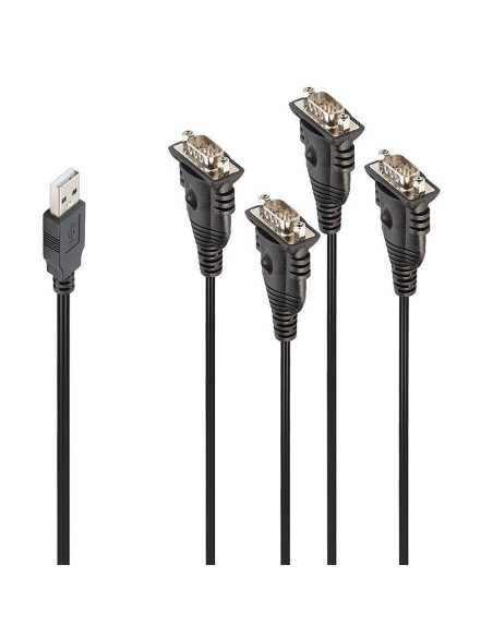 Cablu Lindy USB to 4 Port Serial Converter,,LY-42675