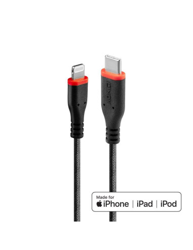 Cablu transfer si incarcare Lindy LY-31286, Type C to Lightning