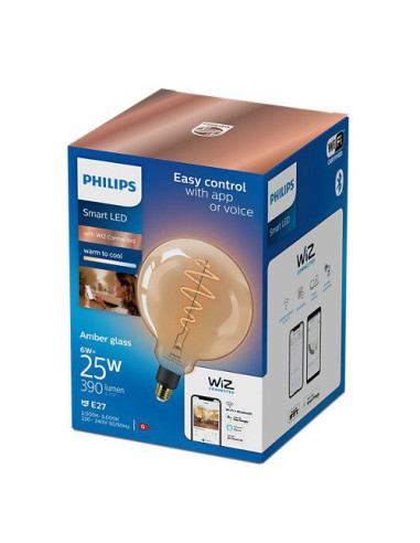 Bec LED inteligent vintage (decorativ) Philips Filament Globe
