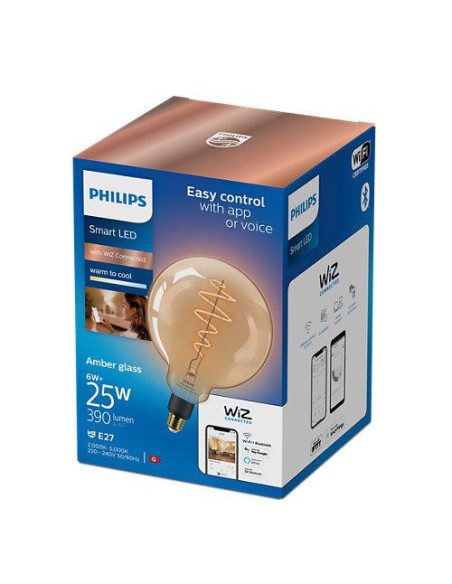 Bec LED inteligent vintage (decorativ) Philips Filament Globe