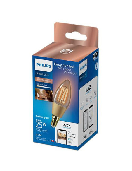 Bec LED inteligent vintage (decorativ) Philips Filament Candle