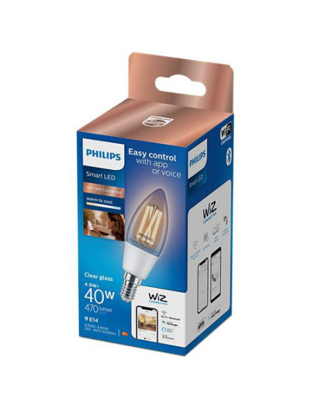 Bec LED inteligent vintage (decorativ) Philips Filament Candle