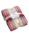 PATURA FLEECE 200X220 CM-CAROURI,HR-CKBLK220-BEJ