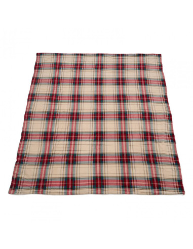 PATURA FLEECE 200X220 CM-CAROURI,HR-CKBLK220-BEJ