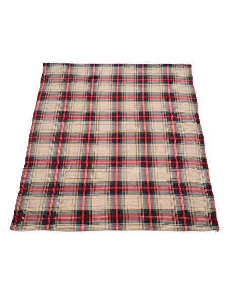 PATURA FLEECE 200X220 CM-CAROURI,HR-CKBLK220-BEJ