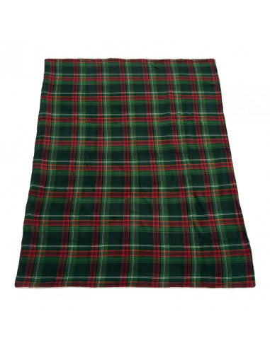 PATURA FLEECE150X200 CM-CAROURI,HR-CKBLK150-GRN