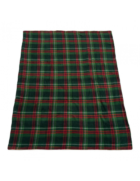PATURA FLEECE150X200 CM-CAROURI,HR-CKBLK150-GRN