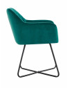 Set 2 scaune tip fotoliu catifea- Verde Dimensiuni scaun: