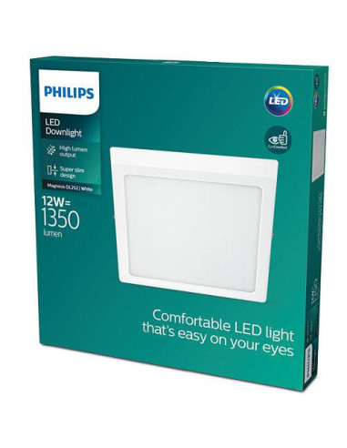 Spot LED Philips Magneos DL252 SQ, 12W, 1350 lm, lumina neutra