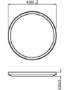 Plafoniera LED Philips Superslim CL550, 3 trepte de