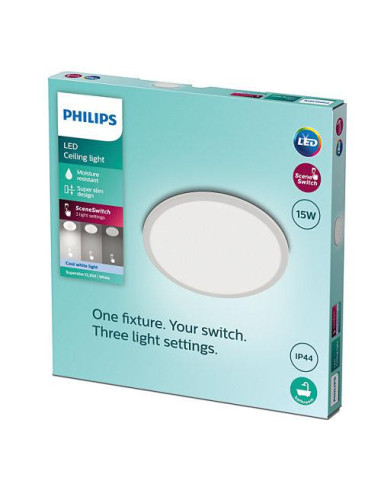 Plafoniera LED Philips Superslim CL550, 3 trepte de