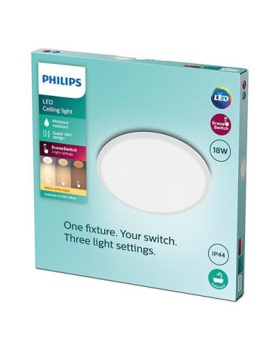 Plafoniera LED Philips Superslim CL550, 3 trepte de