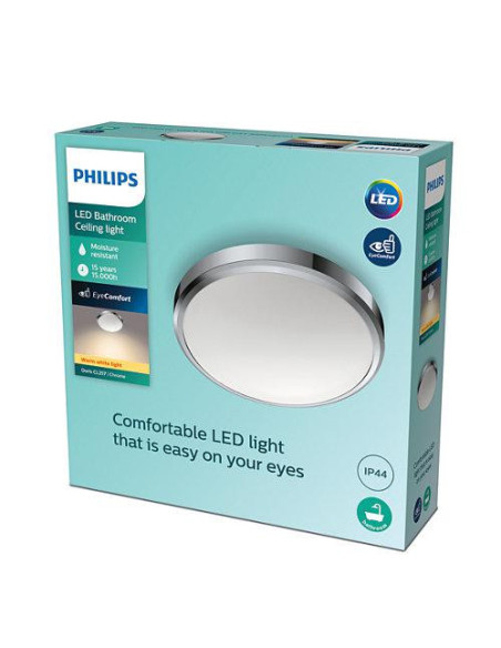 Plafoniera LED Philips Doris CL257, 17W, 1500 lm, lumina calda