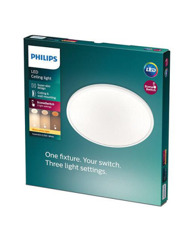 Plafoniera LED Philips Superslim CL550, 3 trepte de