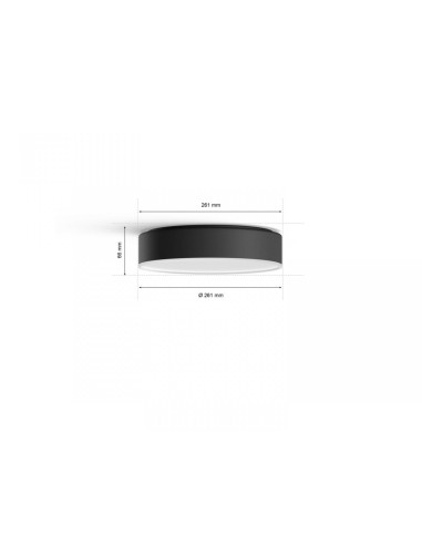 Plafoniera LED Philips Hue Enrave, Bluetooth, 9.6W, 1220 lm