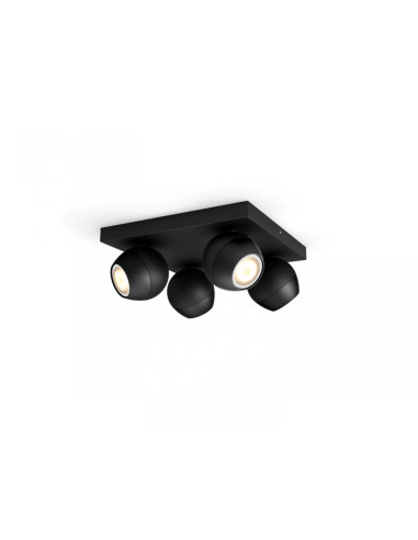 Spot LED Cvadruplu Philips Hue Buckram, Bluetooth, 4xGU10