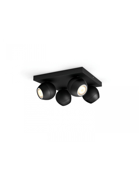 Spot LED Cvadruplu Philips Hue Buckram, Bluetooth, 4xGU10