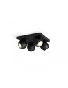 Spot LED Cvadruplu Philips Hue Buckram, Bluetooth, 4xGU10