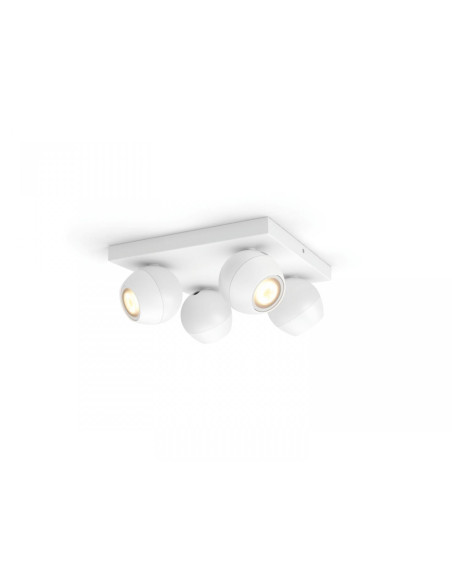 Spot LED Cvadruplu Philips Hue Buckram, Bluetooth, 4xGU10