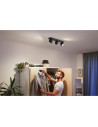 Spot LED Triplu Philips Hue Buckram, Bluetooth, 3xGU10, 3x5W