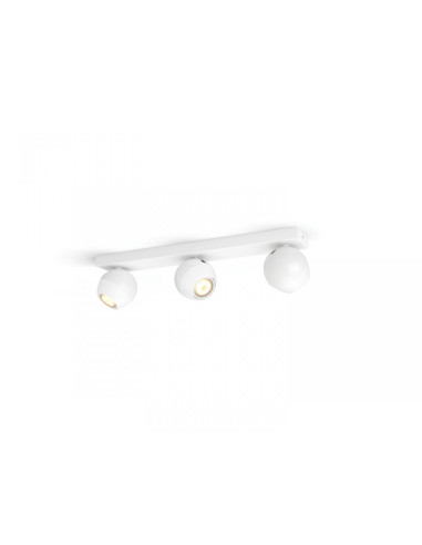 Spot LED Triplu Philips Hue Buckram, Bluetooth, 3xGU10, 3x5W