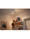 Spot LED Dublu Philips Hue Buckram, Bluetooth, 2xGU10, 2x5W