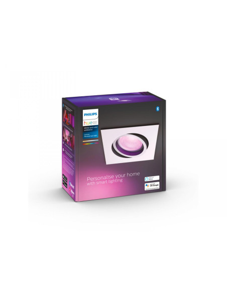 Spot LED RGB incastrat Philips Hue Centura, Bluetooth, GU10