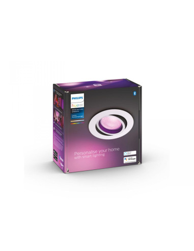 Spot LED RGB incastrat Philips Hue Centura, Bluetooth, GU10