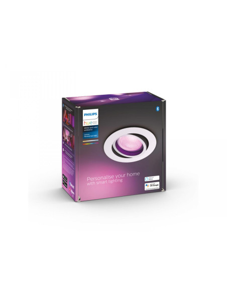 Spot LED RGB incastrat Philips Hue Centura, Bluetooth, GU10