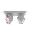 Spot LED RGB Cvadruplu Philips Hue Argenta, Bluetooth, 4xGU10