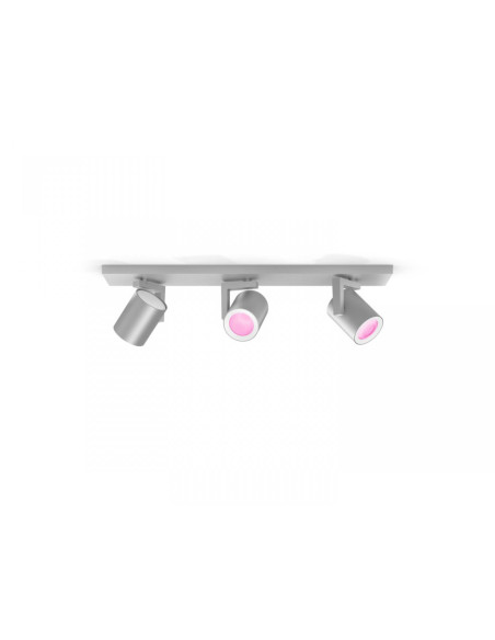 Spot LED RGB Triplu Philips Hue Argenta, Bluetooth, 3xGU10