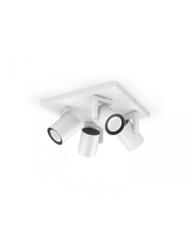 Spot LED RGB Cvadruplu Philips Hue Argenta, Bluetooth, 4xGU10