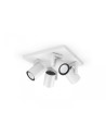 Spot LED RGB Cvadruplu Philips Hue Argenta, Bluetooth, 4xGU10
