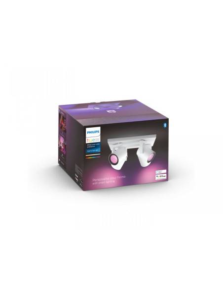 Spot LED RGB Cvadruplu Philips Hue Argenta, Bluetooth, 4xGU10