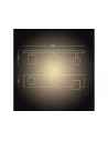 Spot LED Triplu Philips Hue Runner, Bluetooth, 3xGU10, 3x5.5W