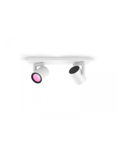 Spot LED RGB Dublu Philips Hue Argenta, Bluetooth, 2xGU10