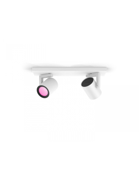 Spot LED RGB Dublu Philips Hue Argenta, Bluetooth, 2xGU10
